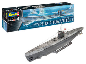 REVELL 05166 GERMAN SUBMARINE TYPE IX C U67/U154 1/72