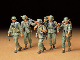 TAMIYA 35184 GERMAN MACHINE GUN CREW ON MANEUVER 1/35