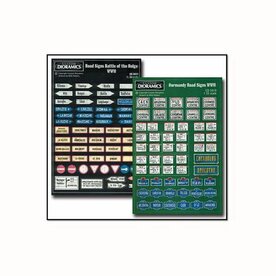 SQUADRON PRODUCTS CD50101 NORMANDY &amp; BATTLE OF THE BULGE ROAD SIGNS WWII 1/35