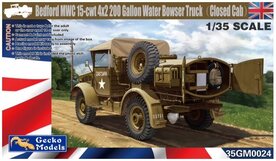 GECKO MODELS 35GM0024 BEDFORD MWC 15-CWT 4X2 200 GALLON WATER BOWSER TRUCK 1/35