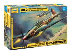 ZVEZDA 7279 IL-2 STORMOVIK SOVIET ARMORED ATTACK AIRCRAFT 1/72
