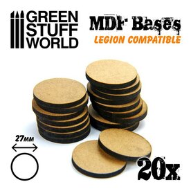 GREEN STUFF WORLD RONDE BASIS VAN MDF &Oslash; 27 MM