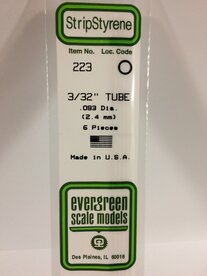 EVERGREEN 223 093" (2.4 MM) TUBE (VE 6)