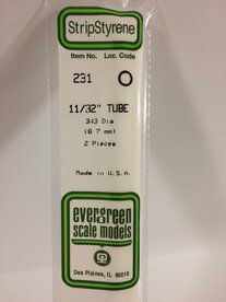EVERGREEN 231 343&rdquo; (8.7 MM) TUBE (VE 2)