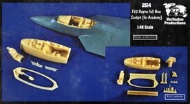 VERLINDEN PRODUCTIONS 2514 F22 RAPTOR FULL NEW COCKPIT (FOR ACADEMY) 1/48