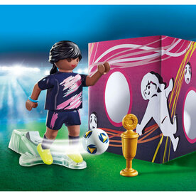 PLAYMOBIL 70875 VOETBALSTER MET DOELMUUR EN BEKER