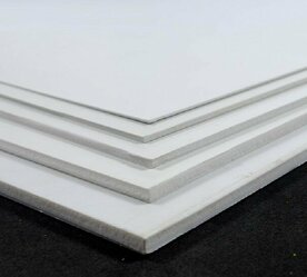 MAQUETT-601-05 WHITE STYRENE 194X320MM/ 1.5