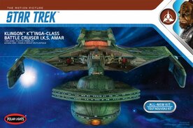 POLAR LIGHTS 950 STAR TRACK KLIGON K&rsquo;T&rsquo;INGA-CLASS BATTLE CRUISER I.K.S. AMAR 1/350
