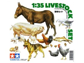 TAMIYA 35128 LIVESTOCK SET 1/35