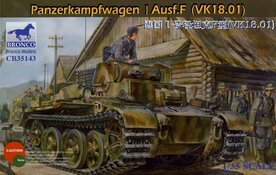 BRONCO MODELS CB35143 PANZERKAMPFWAGEN I UASF.F (VK18.01) 1/35