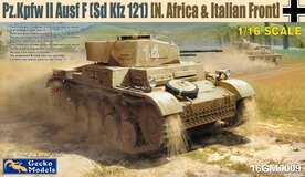GECKO MODELS 16GM0009 PZ.KPFW II AUSF F (SD KFZ 121) [N. AFRICA &amp; SOUTHERN RUSSIA] 1/16
