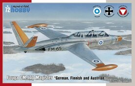 SPECIAL HOBBY SH72373 FOUGA CM,170 MAGISTER &ldquo;GERMAN, FINNISH AND AUSTRIAN&rdquo; 1/72