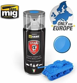 A.MIG TTH103 TITANS HOBBY SPACE BLUE MATT PRIMER SPRAY 400 ML