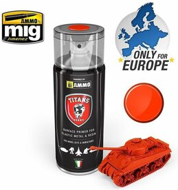 A.MIG TTH105 TITANS HOBBY ROYAL RED MATT PRIMER SPRAY 400 ML