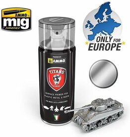 A.MIG TTH109 TITANS HOBBY BARE METAL MATT PRIMER SPRAY 400 ML