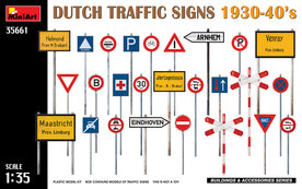 MINIART 35661 DUTCH TRAFFIC SIGNS 1930-40&rsquo;S 1/35
