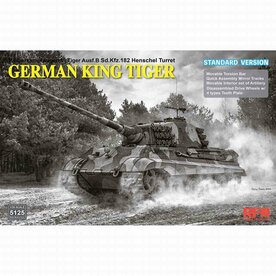 RYEFIELD MODEL 5125 WWII GERMAN KING TIGER VI AUSF.B SD.KFZ.182 1/35 