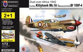 KOVOZAVODY PROSTEJOV KPH7207 DUEL OVER AFRICA 1942 CURTISS KITTYHAWK MK.1A/MESSERSCHMITT BF 109F-4 1/72