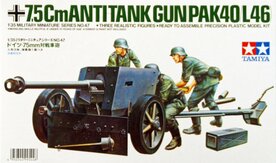 TAMIYA 35047 7.5CM ANTI-TANK GUN(PAK40L46) WITH 3 CREW 1/35 