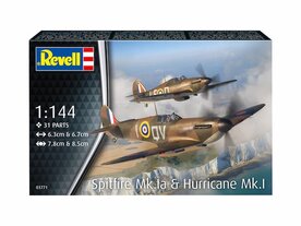 REVELL 03771 SPITFIRE MK.LA &amp; HURRICANE MK.1 1/144