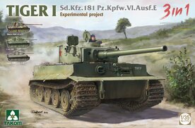TAKOM 2192 TIGER 1 SD.KFZ.181 PZ.KPFW.VI.AUSF.E EXPERIMENTAL PROJECT 3 IN 1 1/35