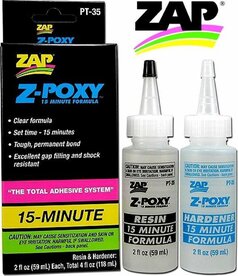 ZAP-PT-35 Z-POXY 15- MINUTE CLEAR FORMULA TOTAL 118ml.