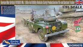 GECKO MODELS  35GM0076 KOREAN WAR BRITISH FV18001MK. 1 80in  4X4 UTILITY VEHICLE (EARLY PRODUCTION) W/10-cwt BANTAM TRAILER 1/35
