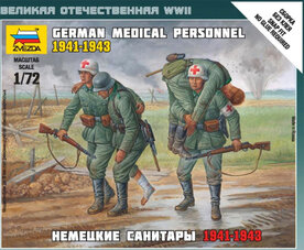 ZVEZDA 6143 WWII GERMAN MEDICAL PERSONNEL 1941/43 1/72