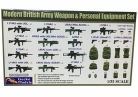 GECKO MODELS 35GM0026 MODERN BRITISH ARMY WEAPON &amp; PERSONAL EQUIPMENT SET 1/35