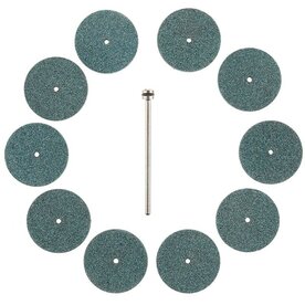 PROXXON 28304 SLIJPSCHIJVEN VAN SILICIUMCARBIDE  &Oslash;22MM 10 ST + HOUDER 