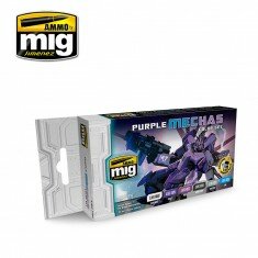 A.MIG 7157 PURPLE MECHAS COLOR SET
