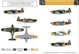 S.B.S D48015 Morane-Saulnier M.S. 406 in Finnish Service Decal set 1/48
