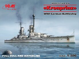 ICM S.016 &ldquo;KRONPRINZ&rdquo; WWI GERMAN BATTLESHIP 1/700