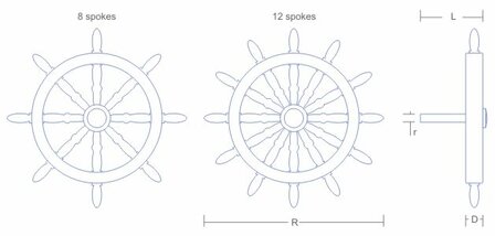 RB MODEL 131/35 HOUTEN STUURWIEL