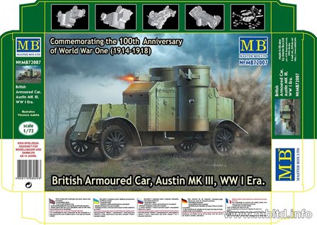 MASTERBOX 72007 BRITISH ARMOURED CAR, AUSTIN MK III 1/72