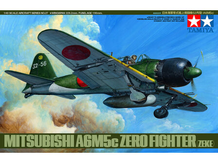 TAMIYA 61027 MITSUBISHI A6M5c ZERO FIGHTER (ZEKE) 1/48