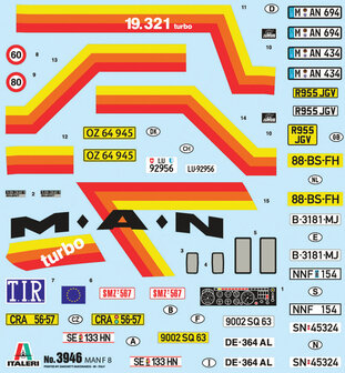 ITALERI 3946 MAN F8 19.321 4x2 1/24