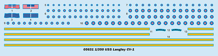 TRUMPETER 05631 USS LANGLEY CV-1 1/350