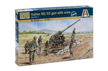 ITALERI 6122 ITALIAN 90/43 GUN WITH CREW 1/72