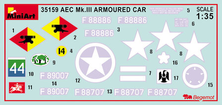 MINIART 35159 AEC Mk.III ARMOURED CAR 1/35