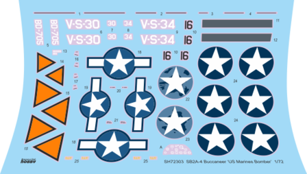 SPECIAL HOBBY 72303 SB2A-4 BUCCANEER MET NEDERLANDSE DECALS 1/72