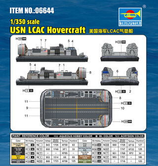 TRUMPTER 06644 USN LCAC HOVERCRAFT 1/350