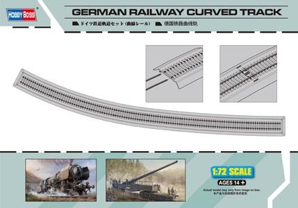HOBBY BOSS 82910 GERMAN RAILWAY CURVED TRACK 1/72 