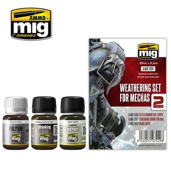 MIG 7429 WEATHERING SET FOR MECHAS 2