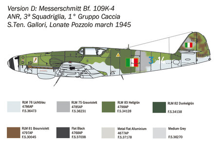 ITALERI 2805 Bf 109 K-4 1/48