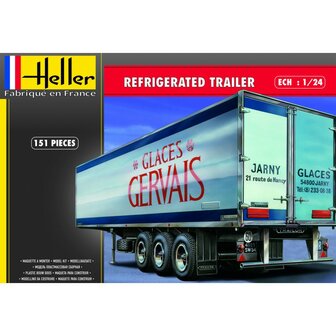 HELLER 80776 REFRIGERATED TRAILER 1/24