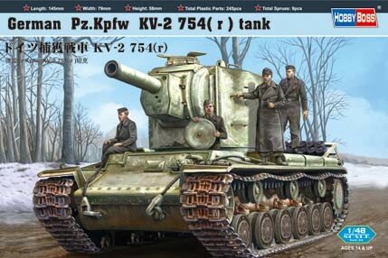 HOBBY BOSS 84819 GERMAN Pz.Kpfw KV-2 754 (r) tank 1/48