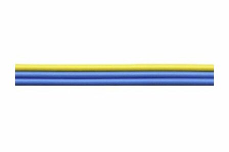 BELI-BECO L318/5 DRIEADERIGE DRAAD BLAUW/BLAUW/GEEL &nbsp;5 METER