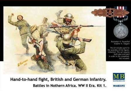 MB MB3592 HAND-TO-HAND FIGHT, BRITISH AND GERMAN INFANTRY 1/35