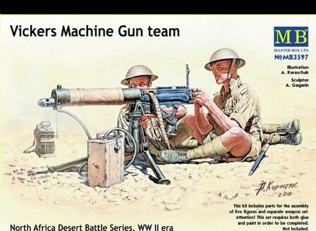 MB MB3597 VICKERS MACHINE GUN TEAM 1/35